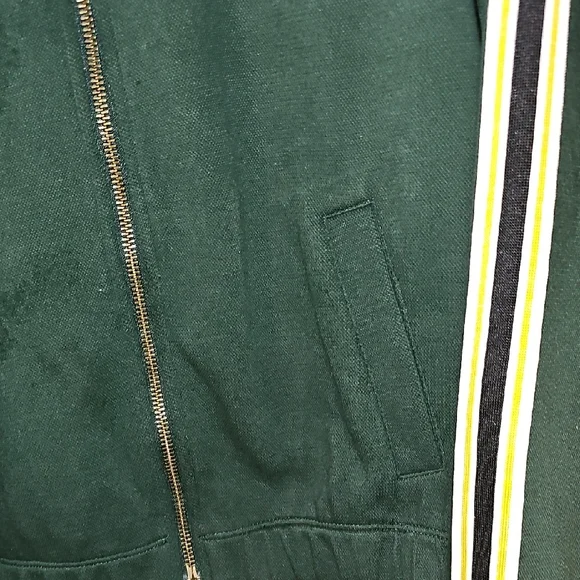 Champion Forest Green Jacket with Yellow Accents - Picture 5 of 6